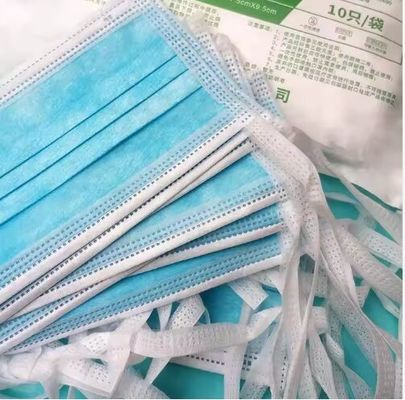 Mascarilla Quirrgica Facemasks 3 Ply Disposable Non Woven Surgical Medical Tie on Mask